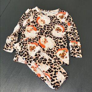 Posh Peanut Lana Claus Classic Pajama Set 2T